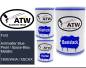 Preview: Ford, Antimatter Blue Pearl / Space-Blau Metallic, 1BXEWHA / XSCHX: 500ml Lackdose + 500ml Klarlack + 250ml Härter - Set, von ATW Autoteile West.